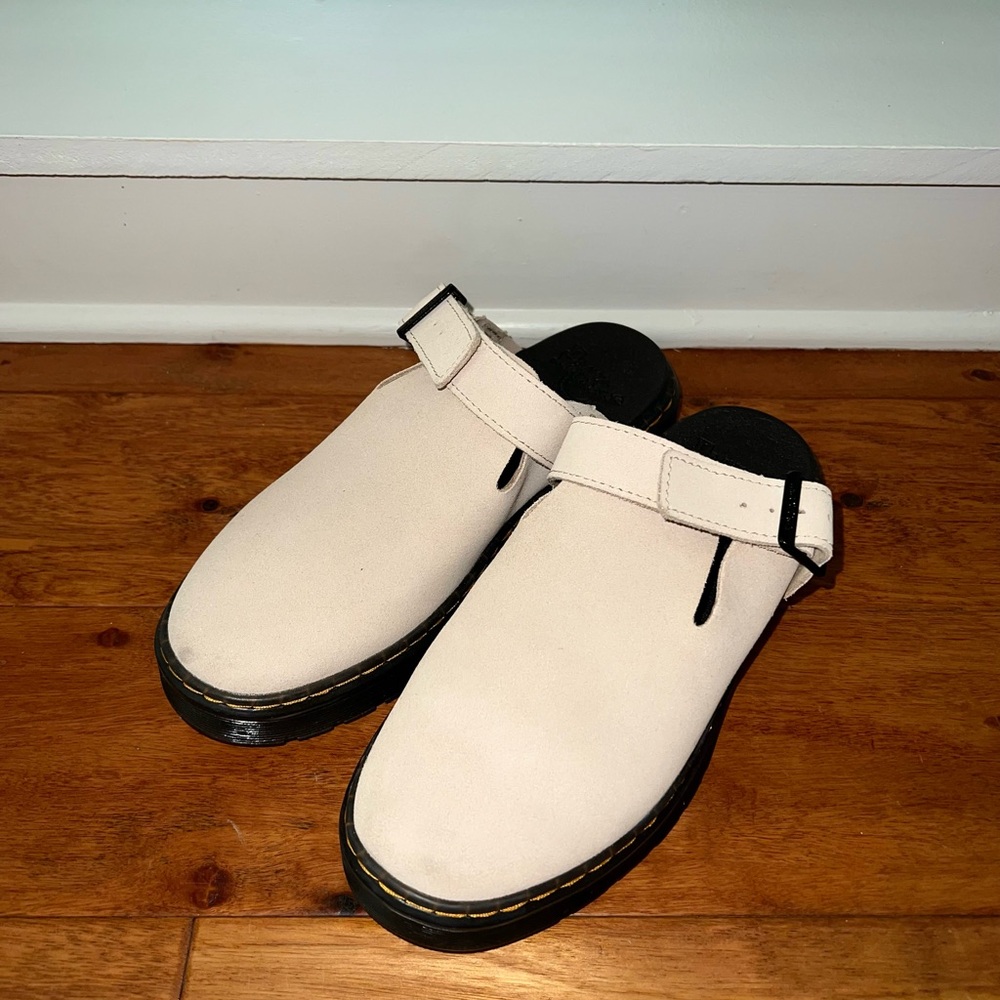Dr Martens Women’s Carlson Suede Casual Slingback Mules Warm Sand 8US/39EU